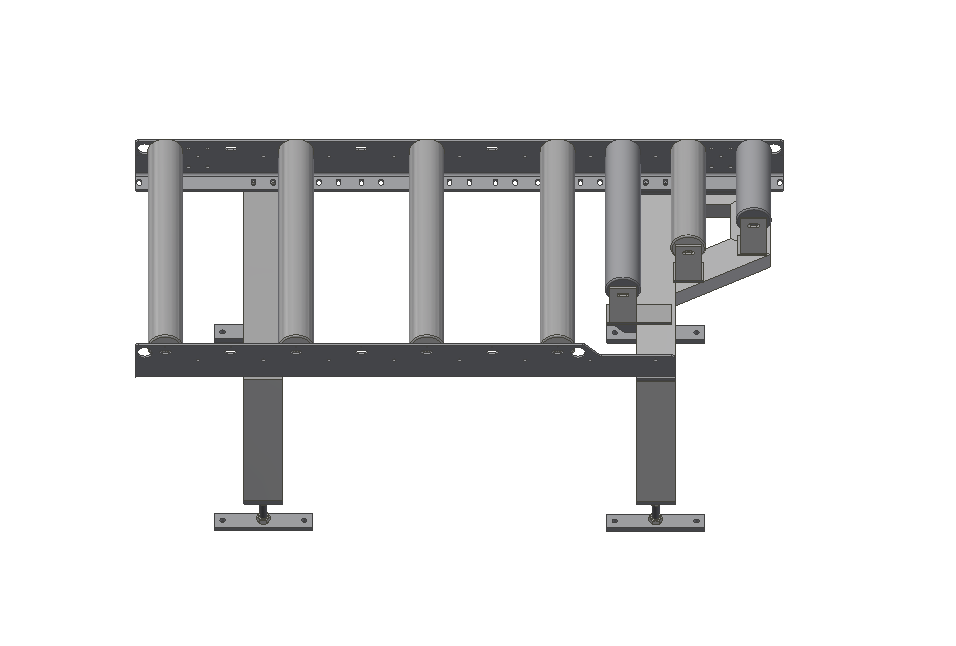 Rollenbahn Abfuhr manuell, für eco 410 DG/DGA, eco 510 DG/DGA