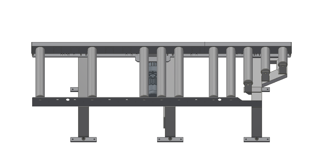 Rollenbahn Abfuhr angetrieben, für eco 410 DG/DGA, eco 510 DG/DGA