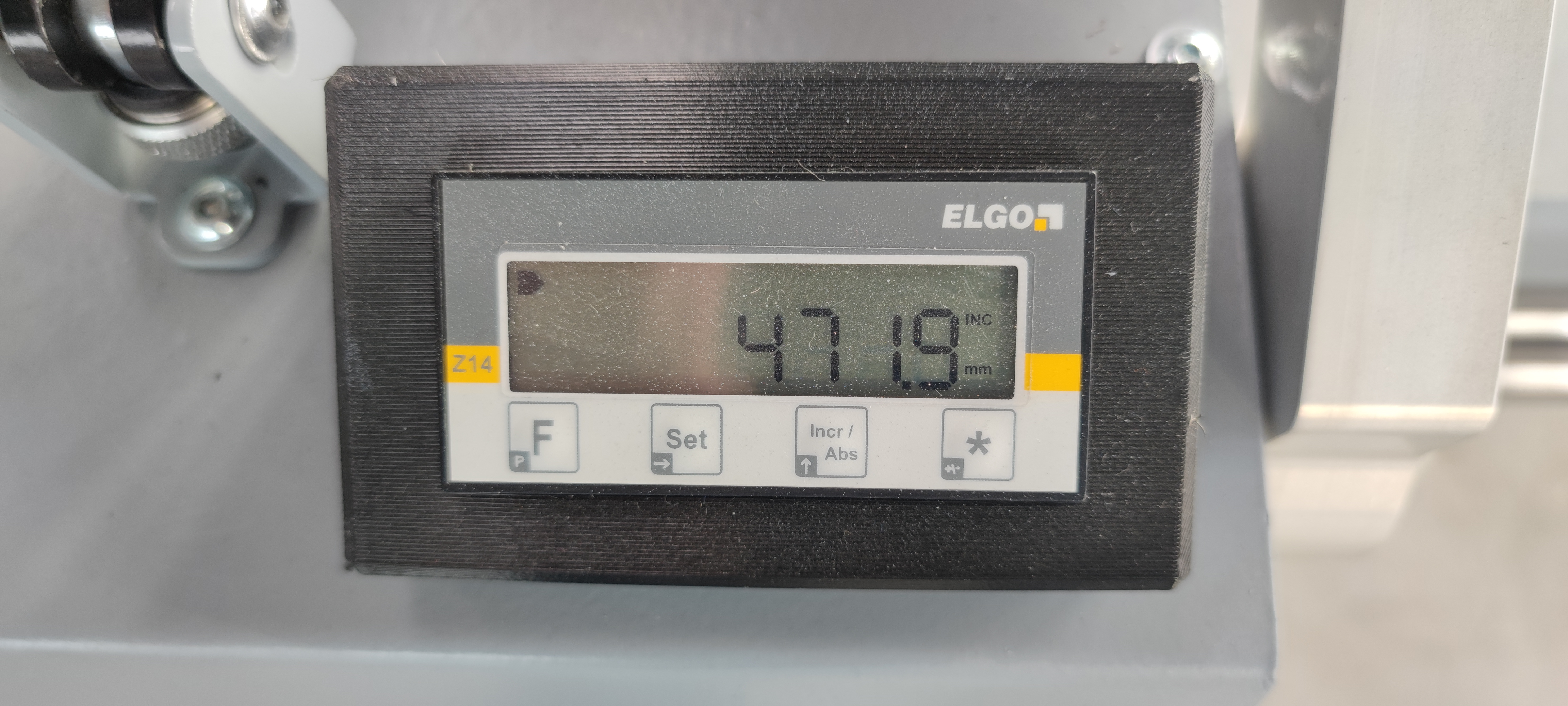 Measuring stop MEBA - MLDV, manual, digital, reinforced