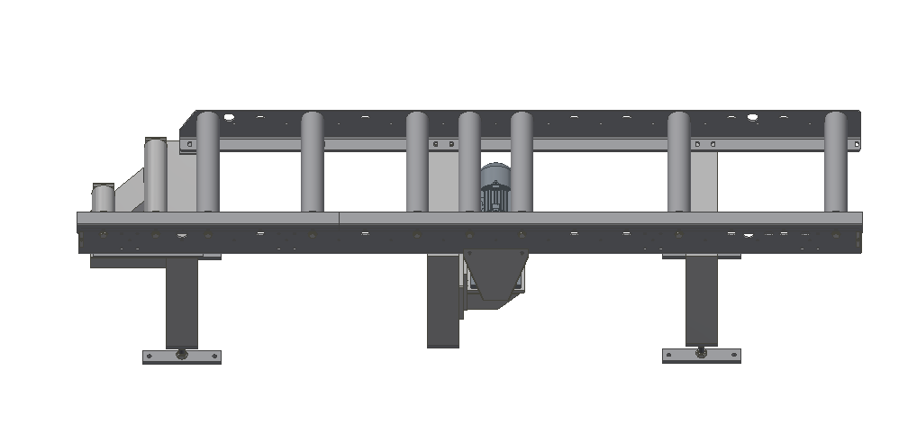 Rollenbahn Abfuhr angetrieben, für swing 320, eco 335 Gehrung