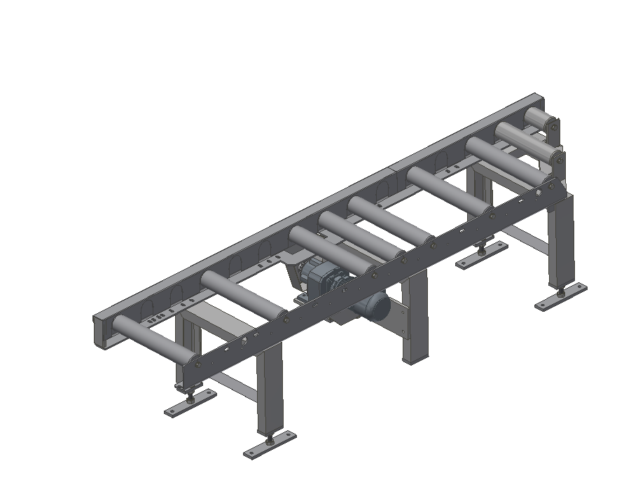 Rollenbahn Abfuhr angetrieben, für swing 320, eco 335 Gehrung