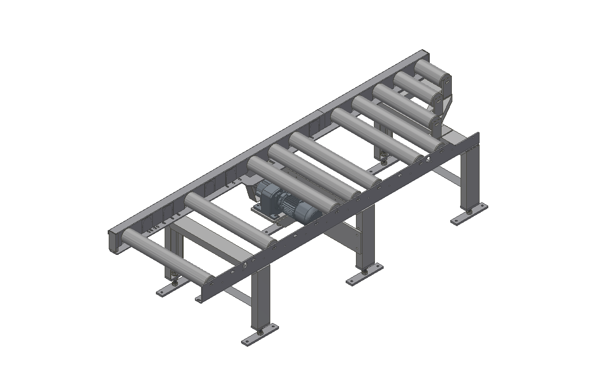 Rollenbahn Abfuhr angetrieben, für eco 410 DG/DGA, eco 510 DG/DGA