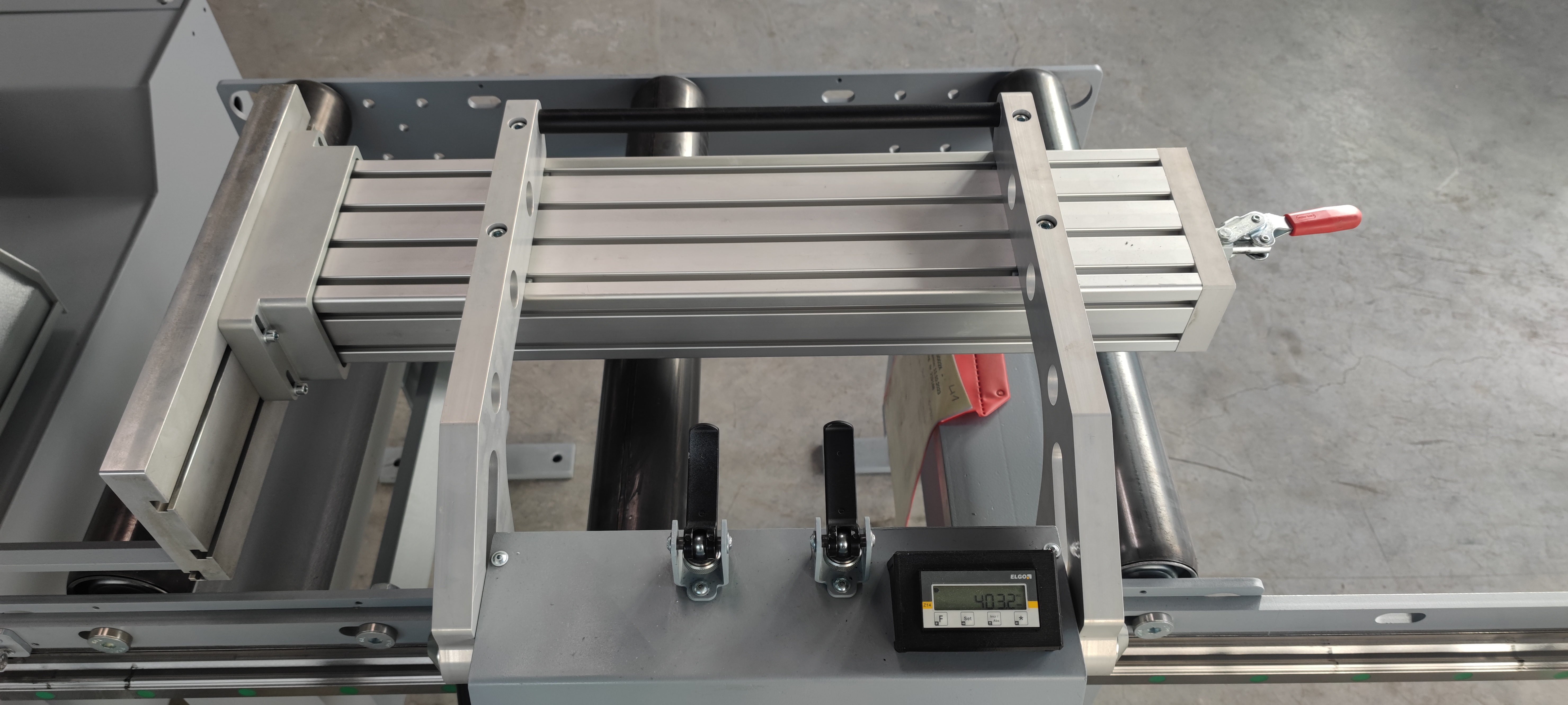 Measuring stop MEBA - MLDV, manual, digital, reinforced | 1m | Right ...